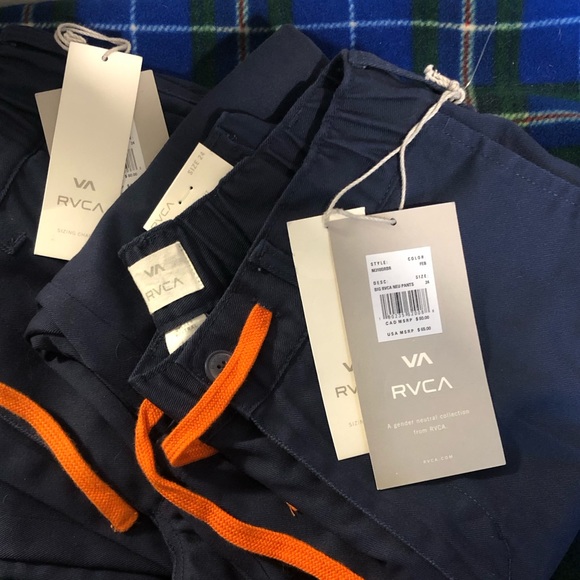 Bundle of NWT 2 pairs of RVCA gender neutral pants - Picture 4 of 8